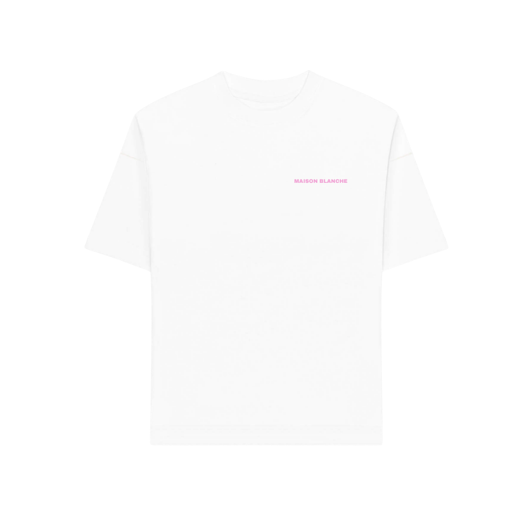 Le T-shirt Maison Blanche - Signature Rose