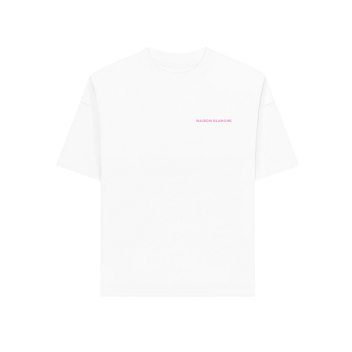 Le T-shirt Maison Blanche - Signature Rose