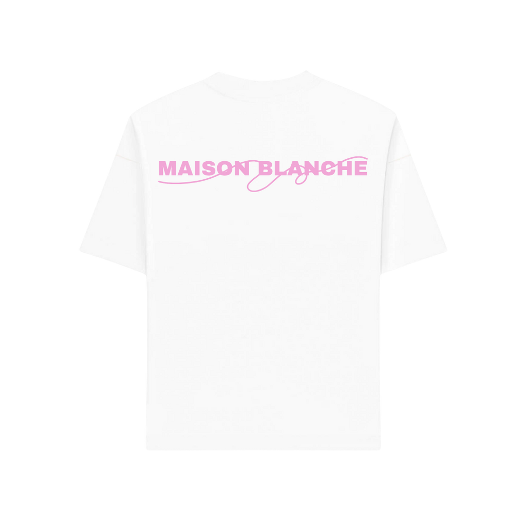 Le T-shirt Maison Blanche - Signature Rose