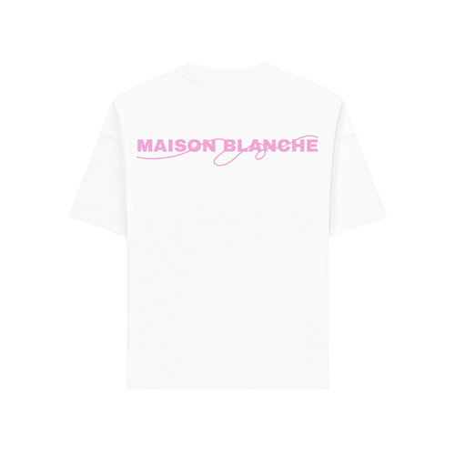 Le T-shirt Maison Blanche - Signature Rose