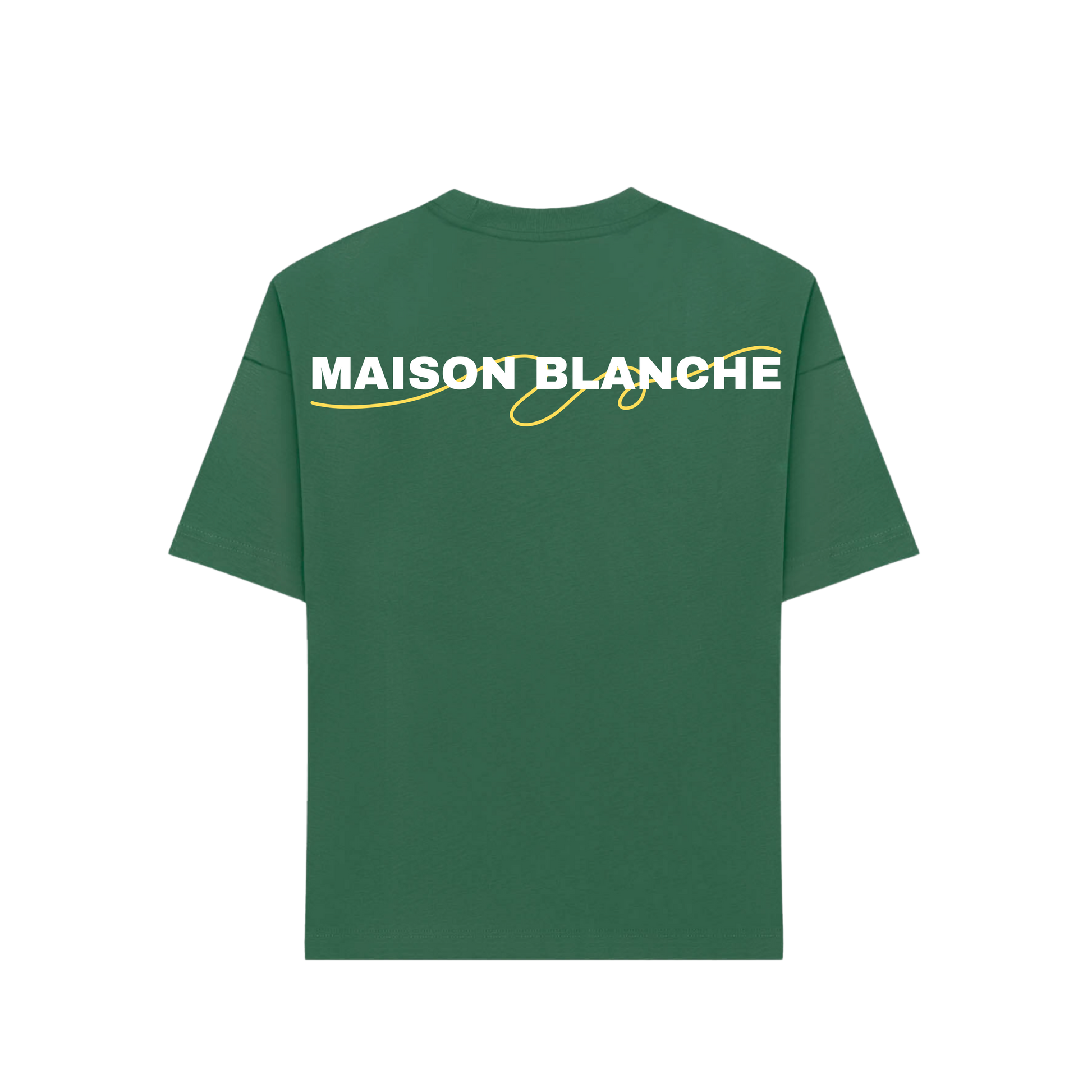 Le T-shirt Maison Blanche - Signature Jaune
