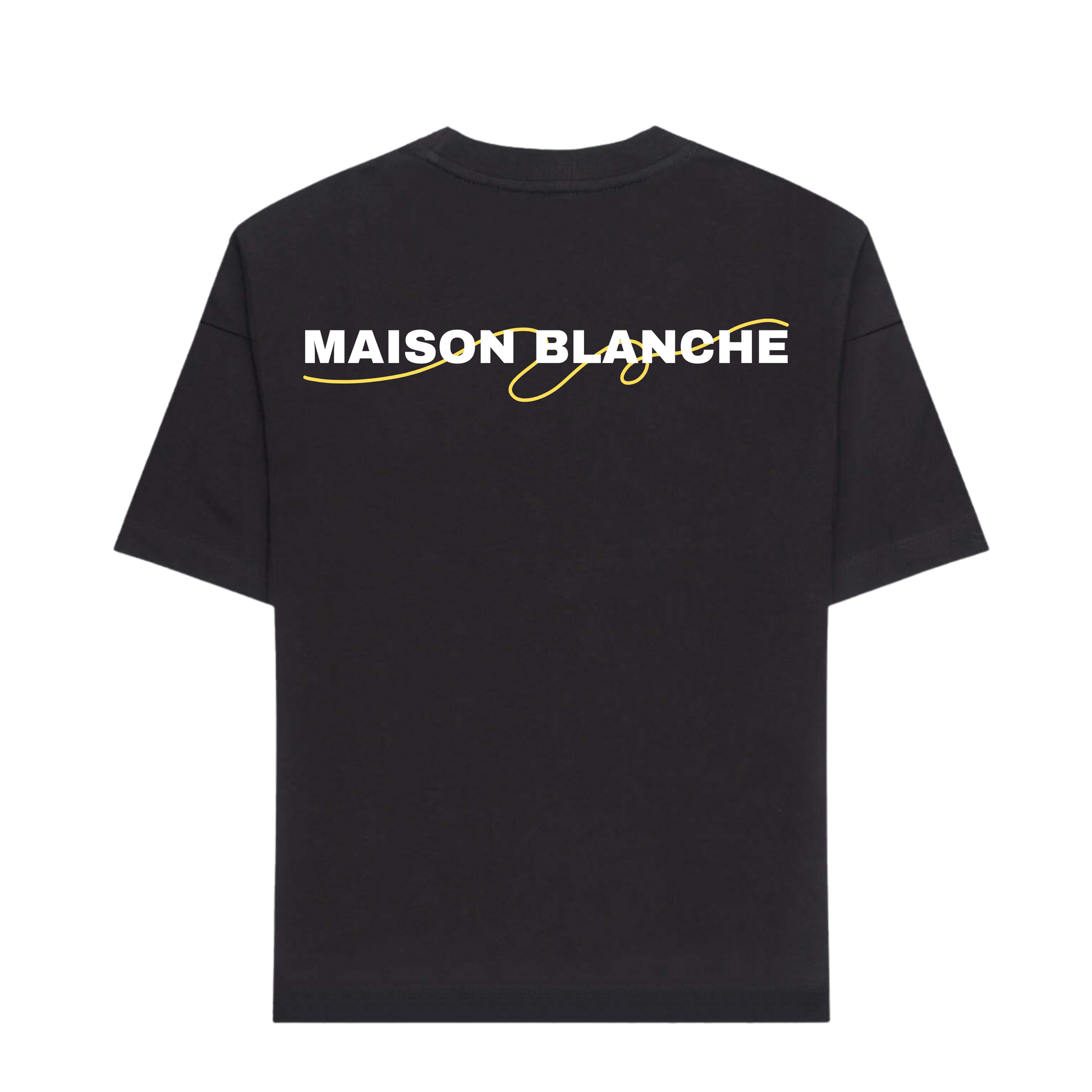 Le T-shirt Maison Blanche - Signature Jaune
